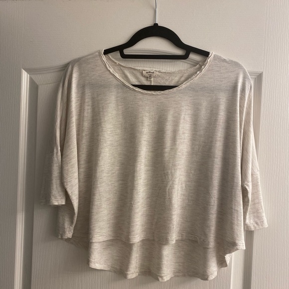 Aritzia ~ Wilfred crop top with short sleeves - Picture 1 of 5